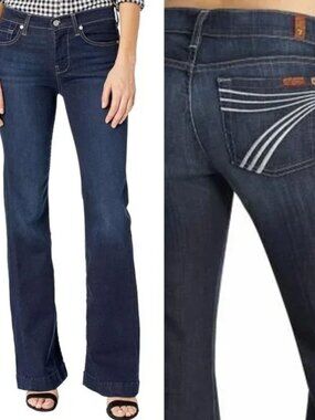 7 For All Mankind Dojo Flare Leg Jean 30
